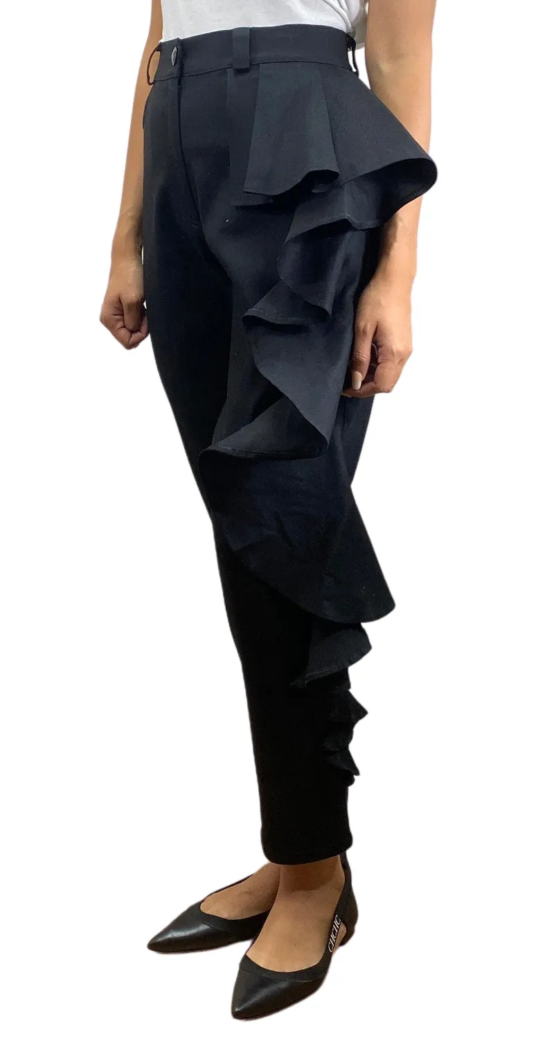 NICOLETTA VALENTINA Pantalón Negro Vuelos