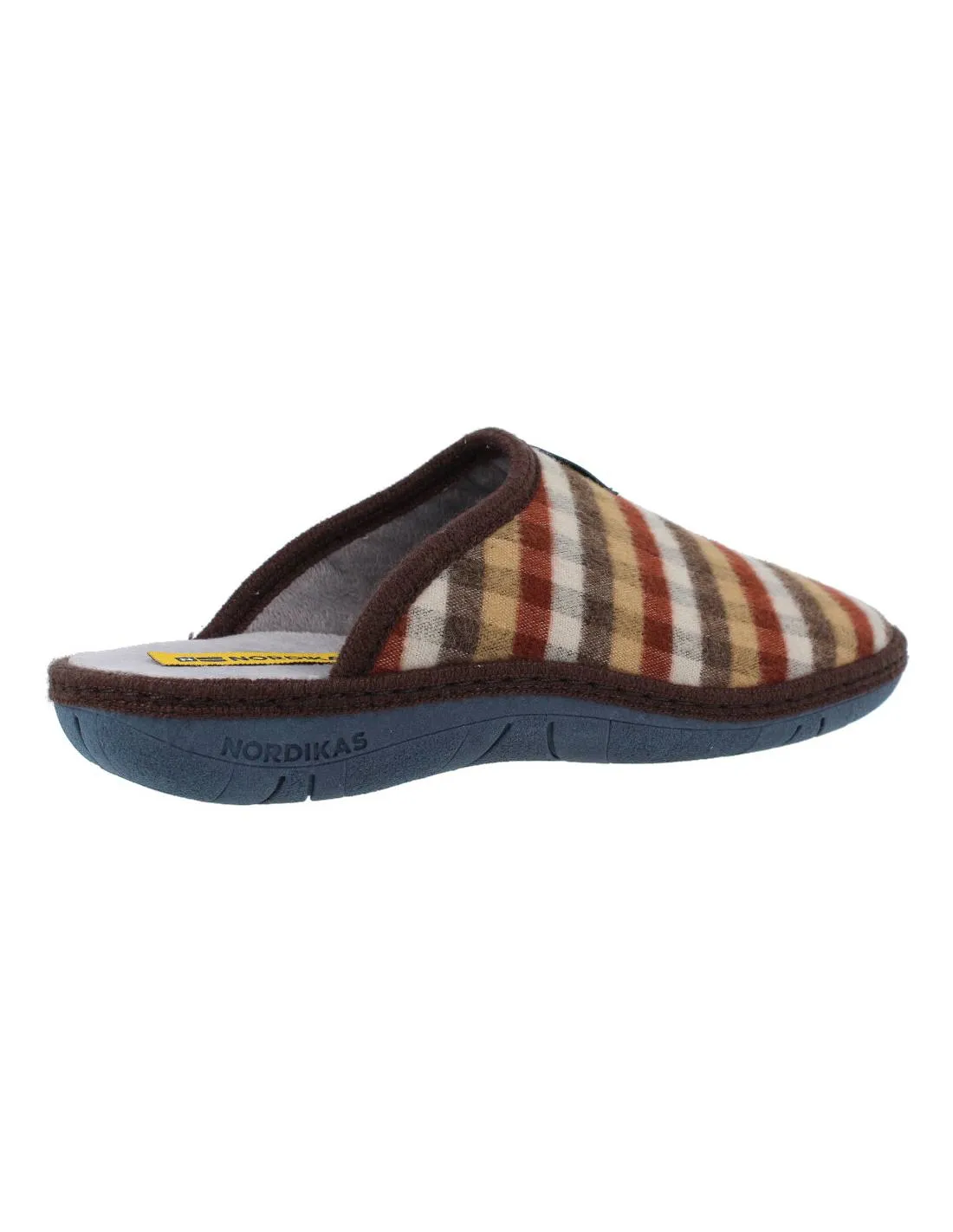 NORDIKAS  ZAPATILLAS DE CASA HOMBRE ESCOCéS MARRóN