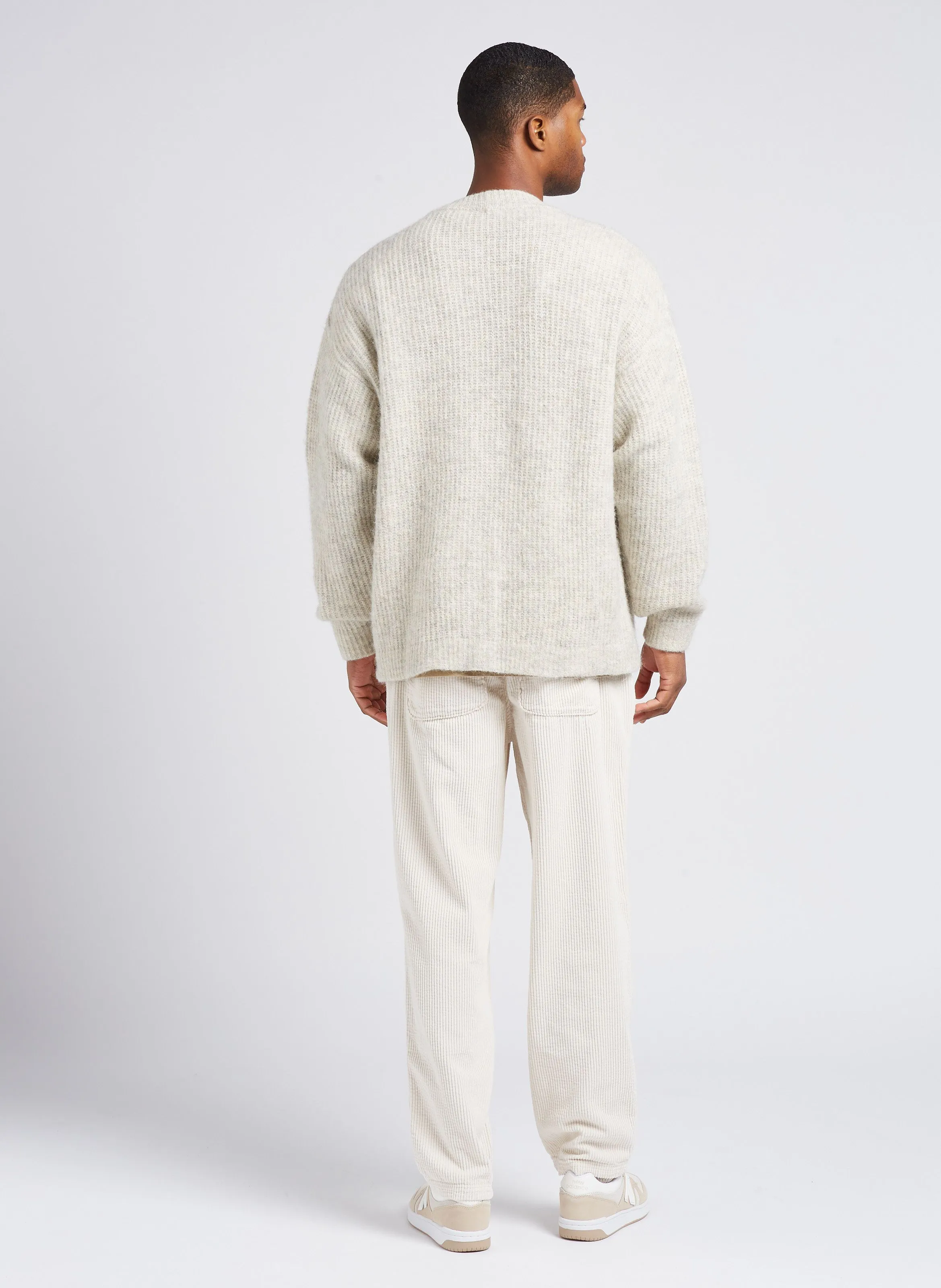 PADOW  PANTALóN DE CANALé DE ALGODóN EN BEIGE