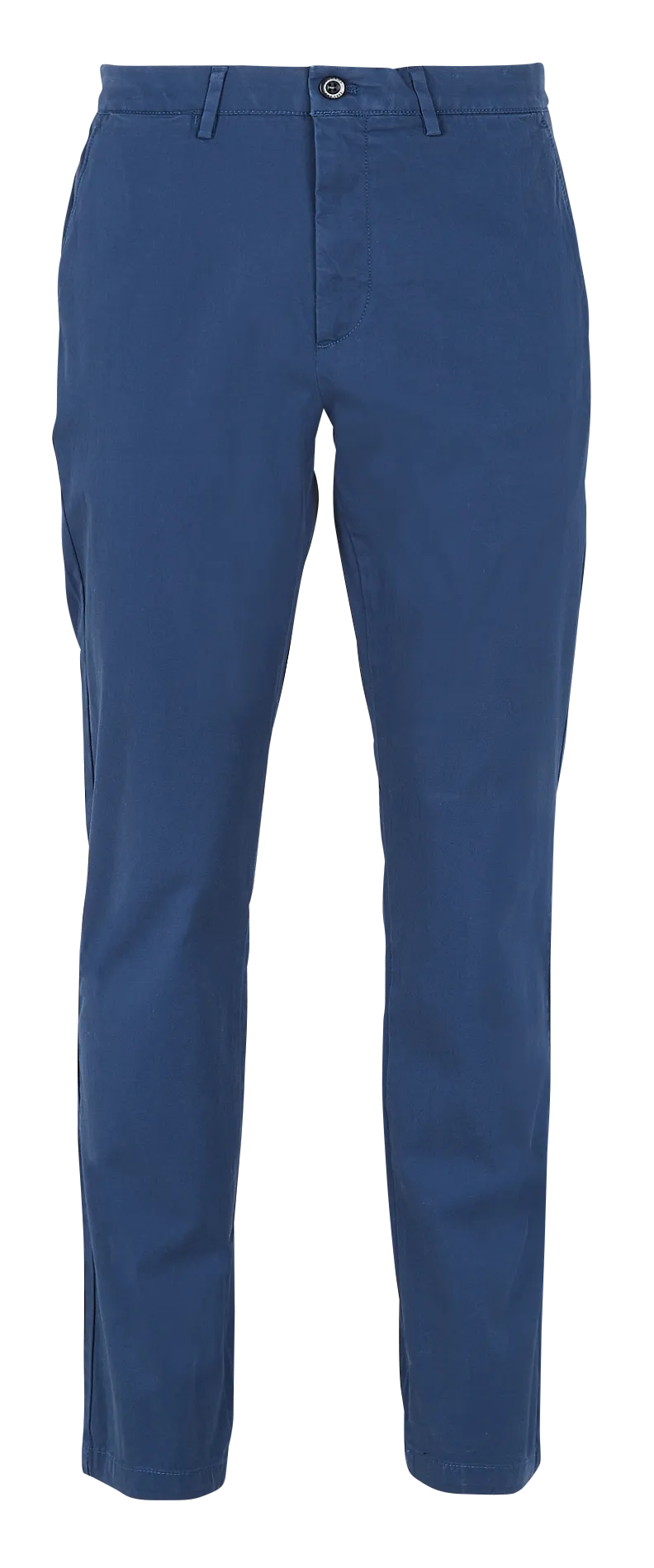 Pantalón chino de algodón elástico en azul