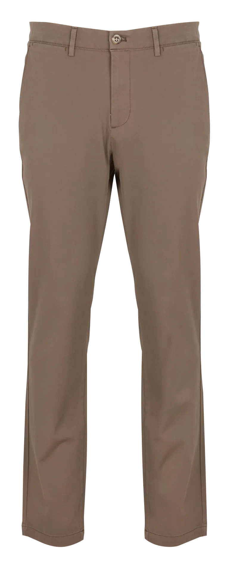Pantalón chino slim fit de algodón elástico en caqui