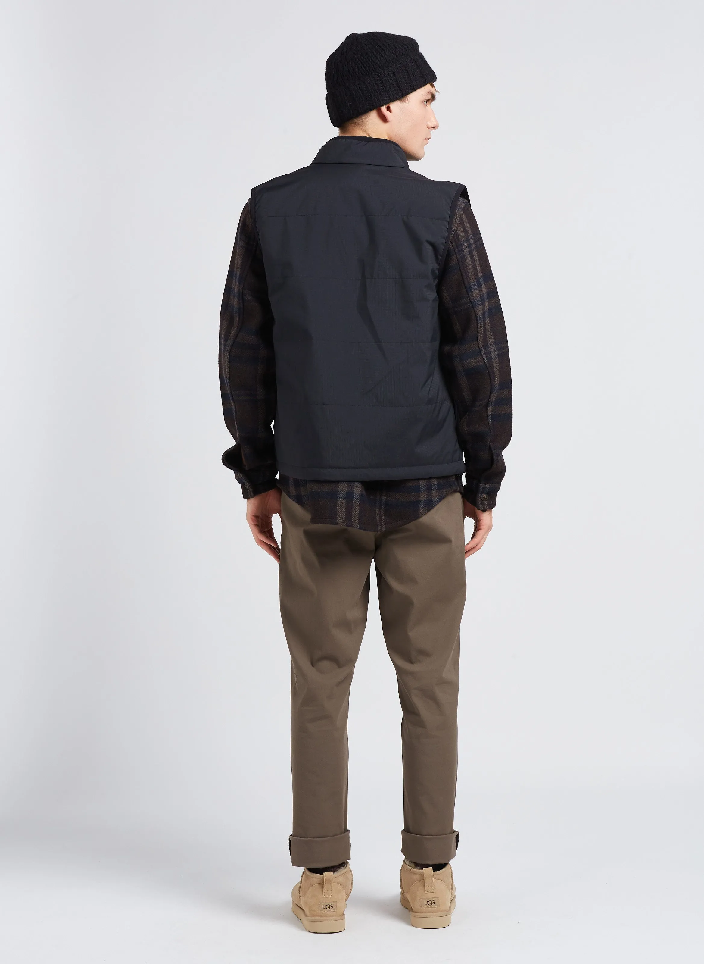 Pantalón chino slim fit de algodón elástico en caqui