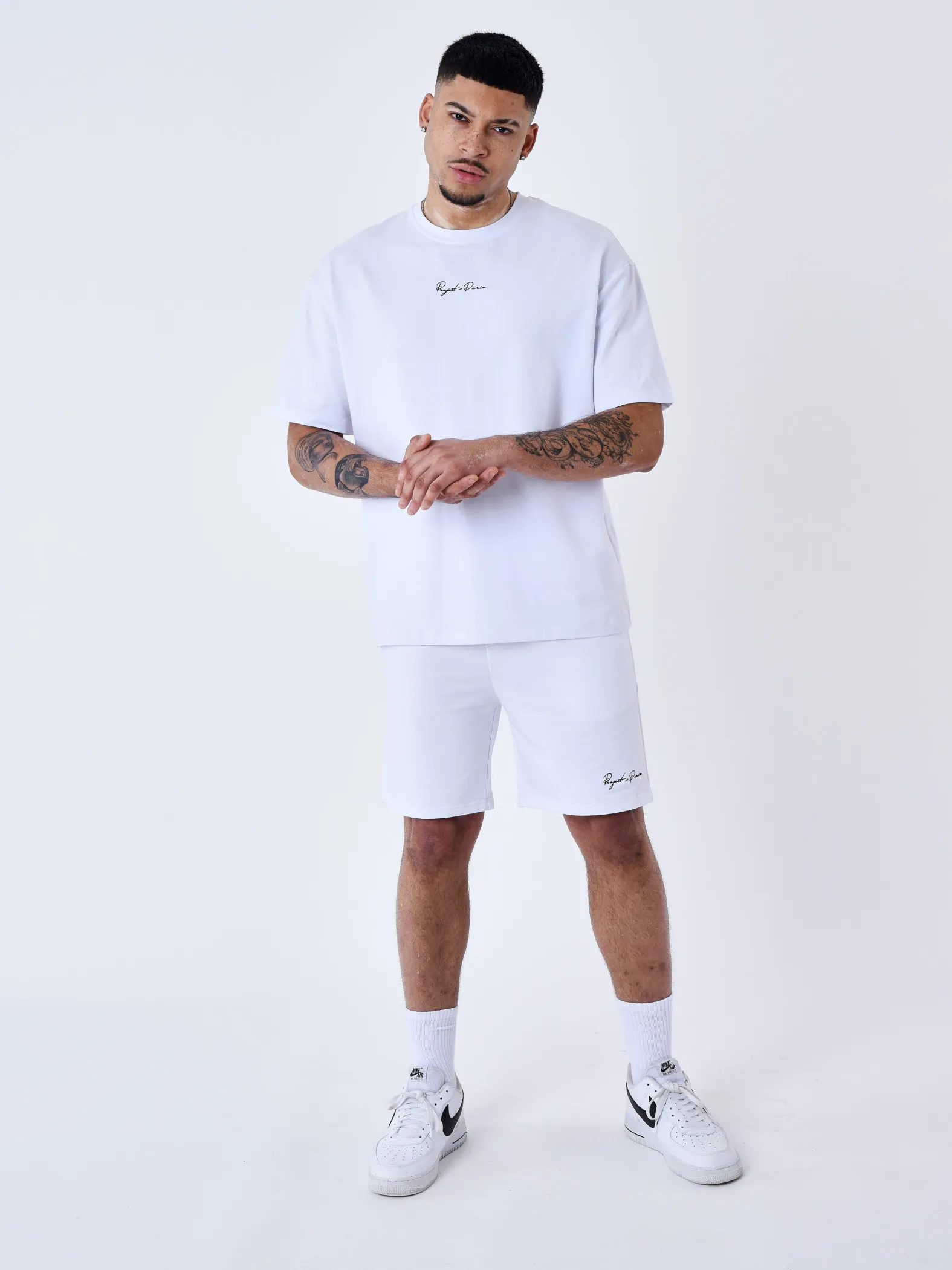 Pantalón corto bordado con el logotipo de Project X Paris