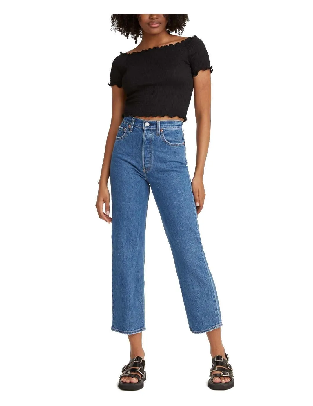 Pantalón Vaquero Ribcage Straight Ankle Levis