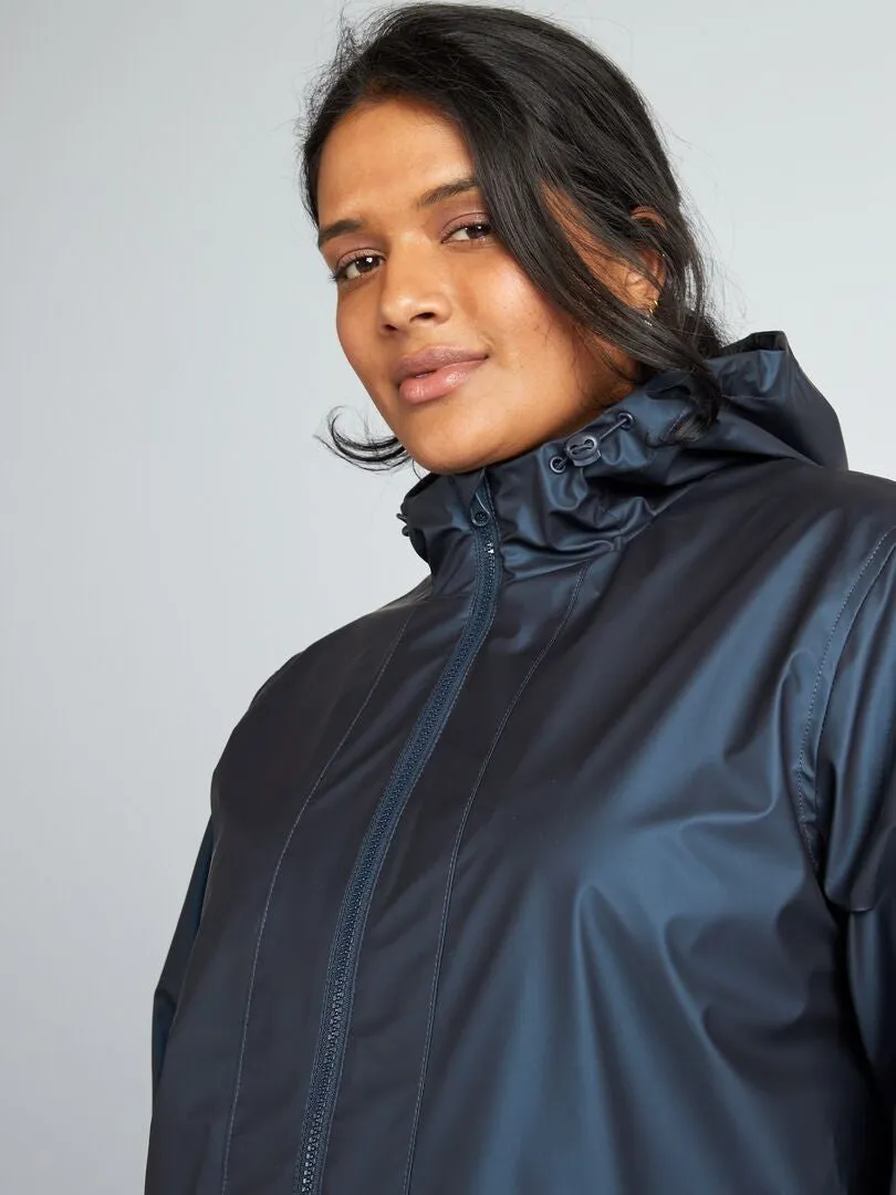 PARKA CON CAPUCHA  NEGRO