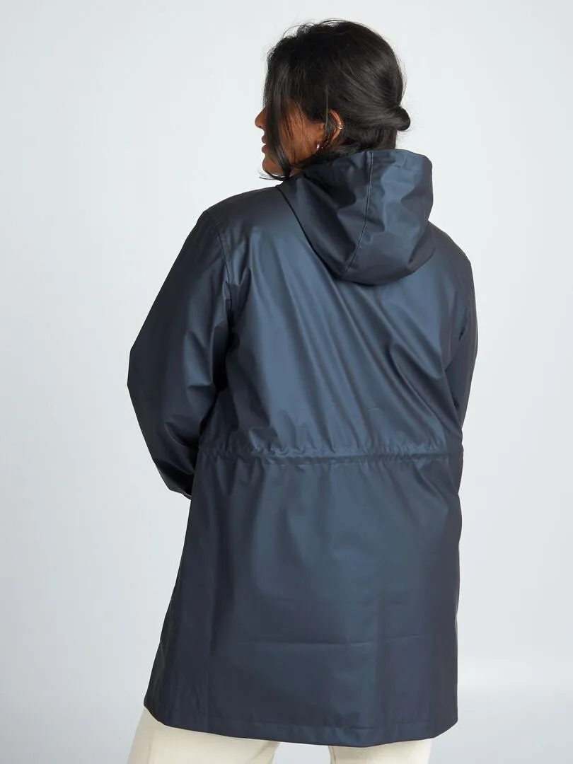 PARKA CON CAPUCHA  NEGRO