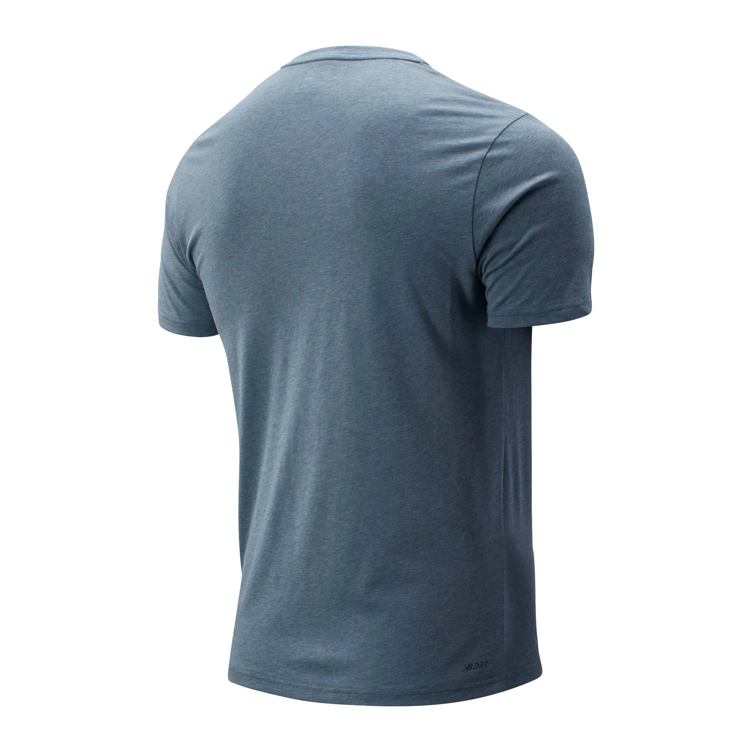 Polera Hombre New Balance Graphic Heathertech Azul