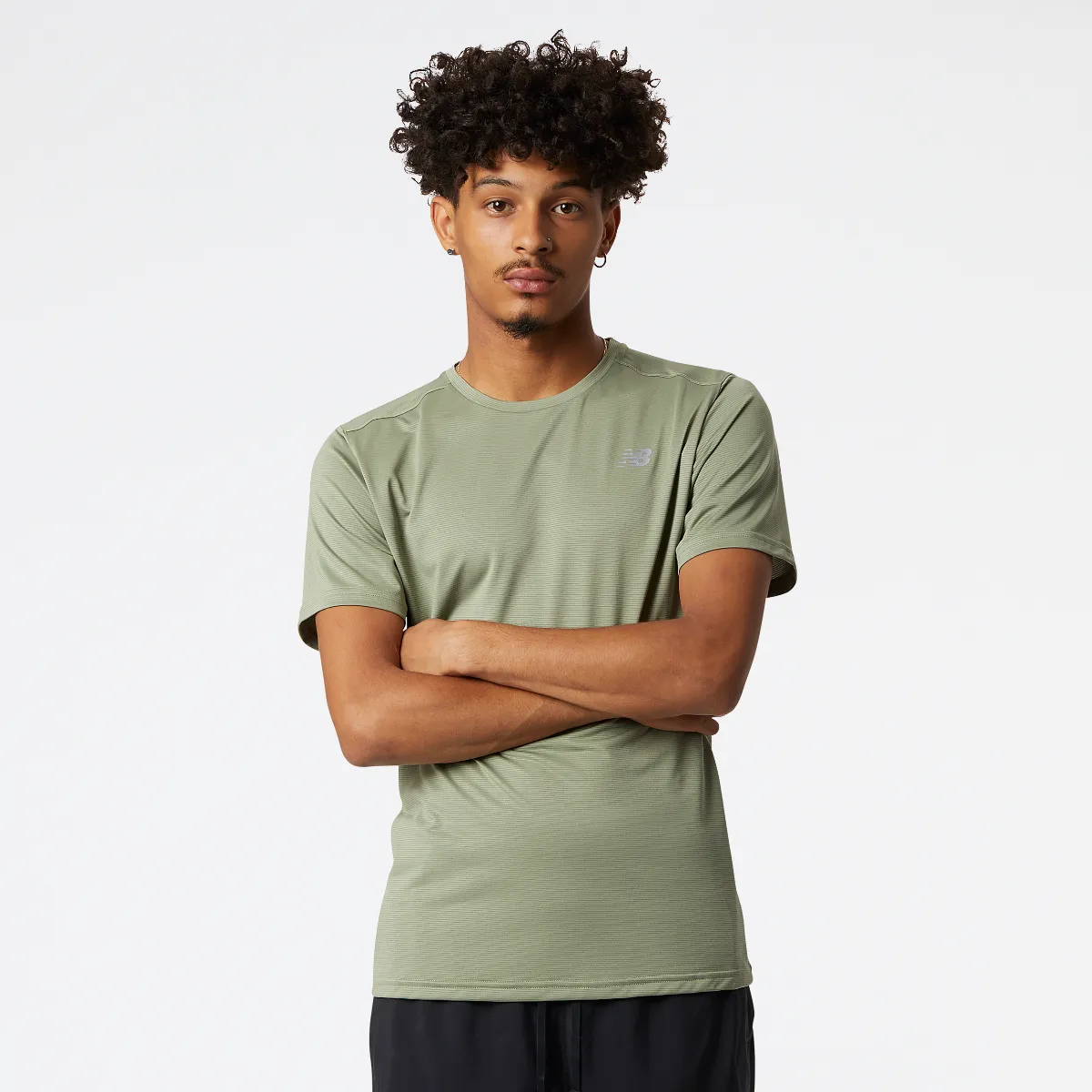 Polera Running Hombre New Balance Accelerate Verde