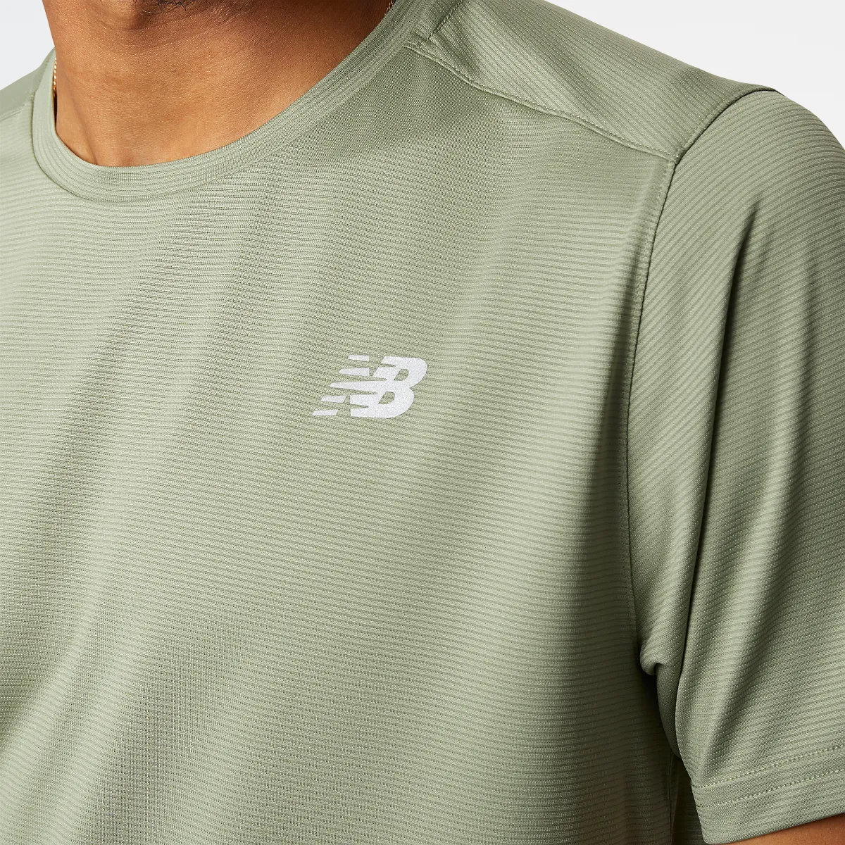 Polera Running Hombre New Balance Accelerate Verde