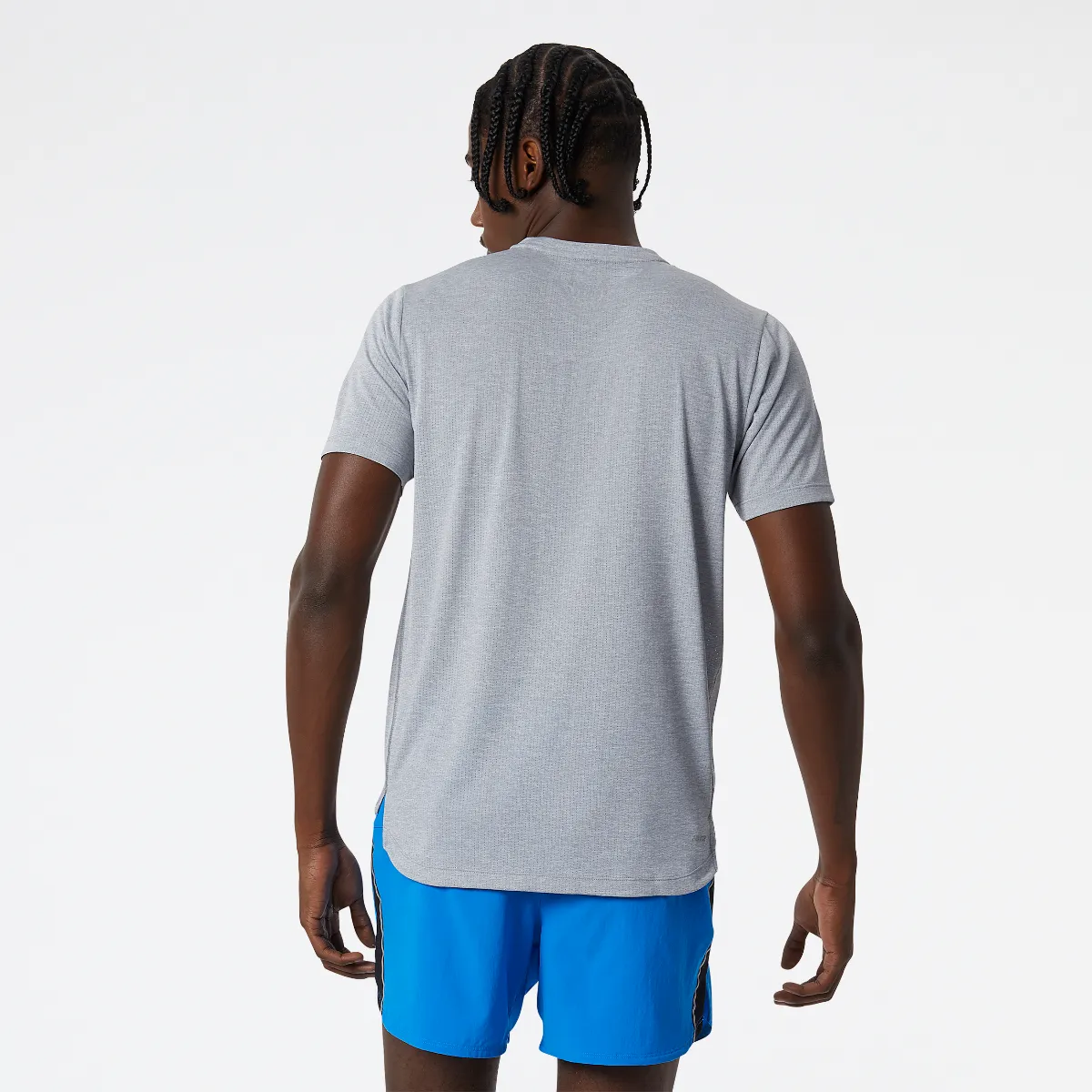 Polera Running Hombre New Balance Impact Run Gris