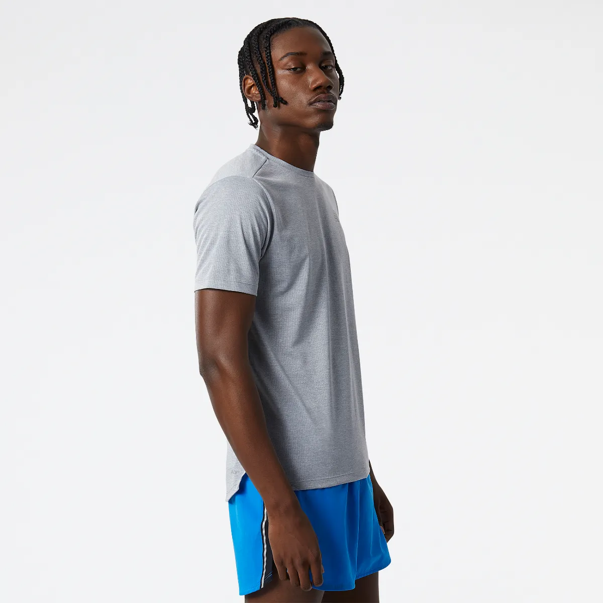 Polera Running Hombre New Balance Impact Run Gris