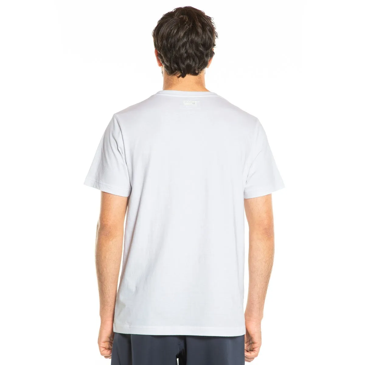 Polera Urbana Hombre New Balance Lifestyle Blanca
