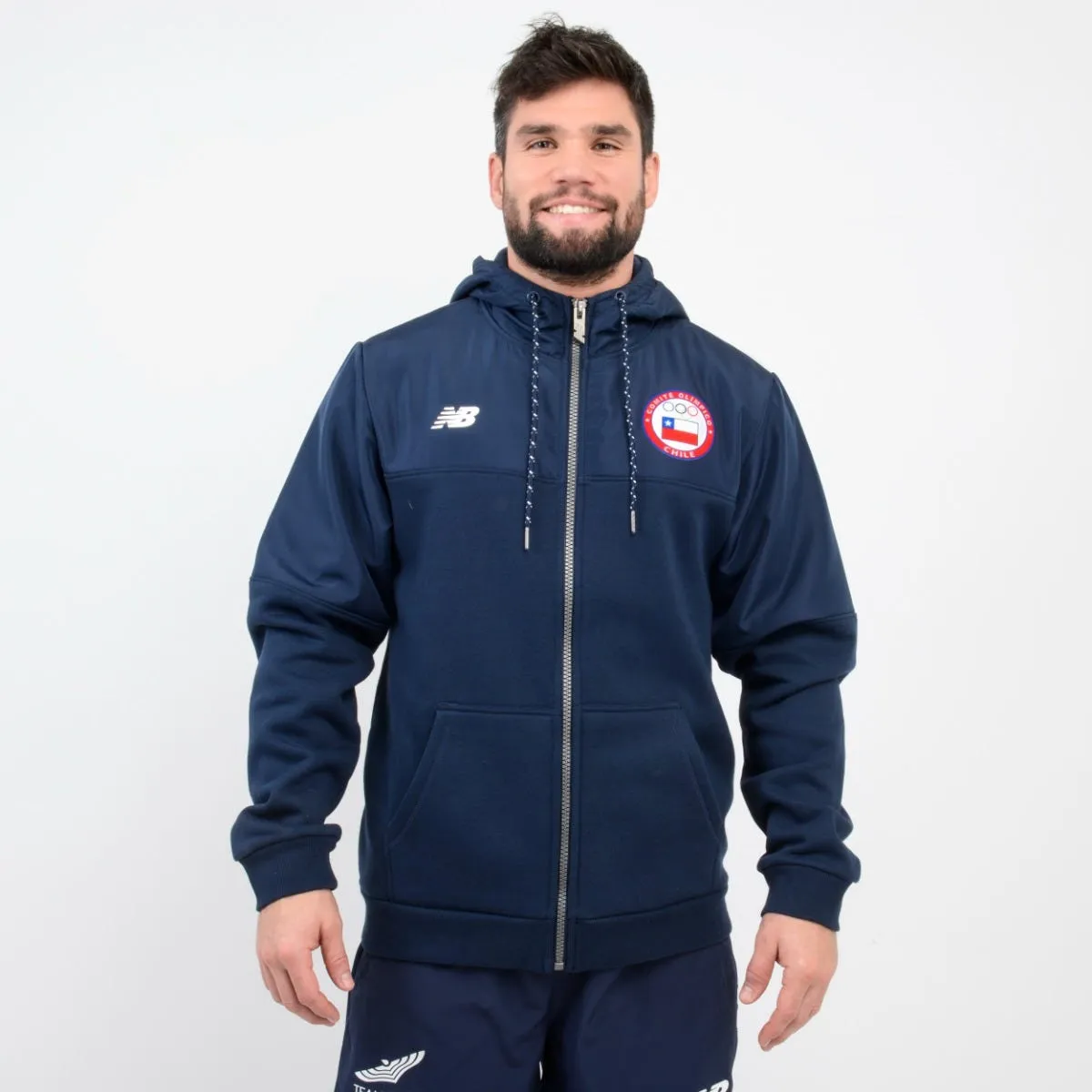 Polerón Hombre New Balance Team Chile Azul