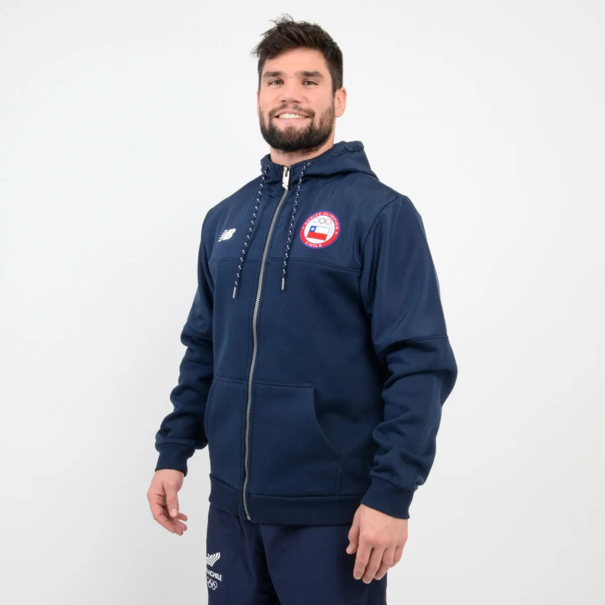 Polerón Hombre New Balance Team Chile Azul