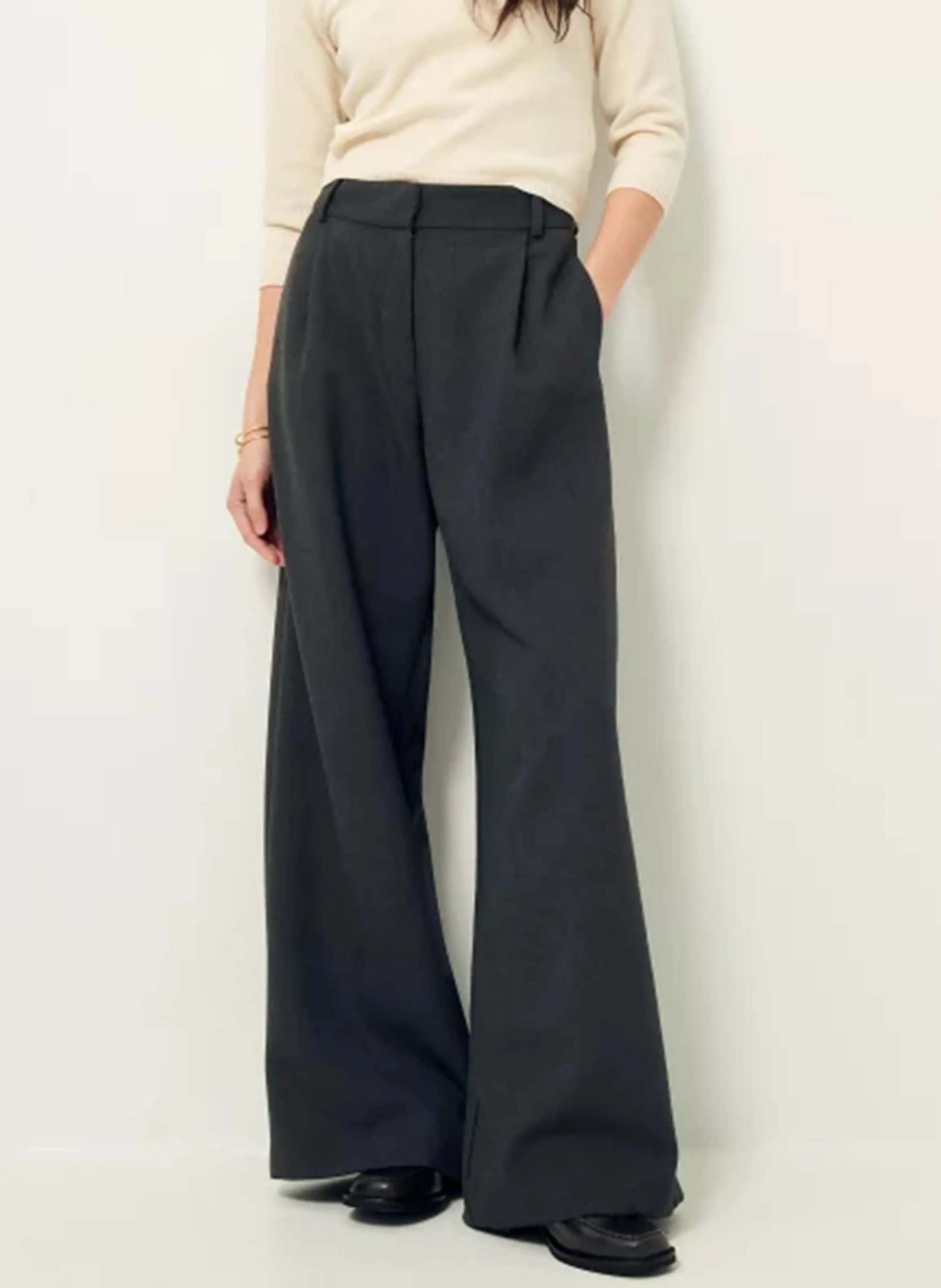 PROVENCO  PANTALóN ANCHO EN GRIS