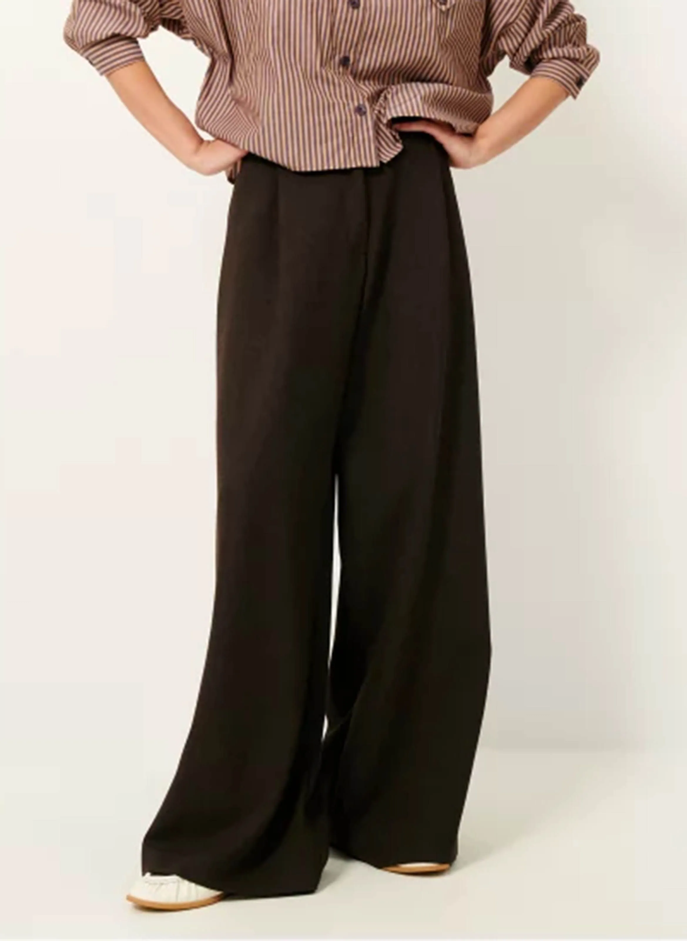 PROVENCO  PANTALóN ANCHO EN MARRON