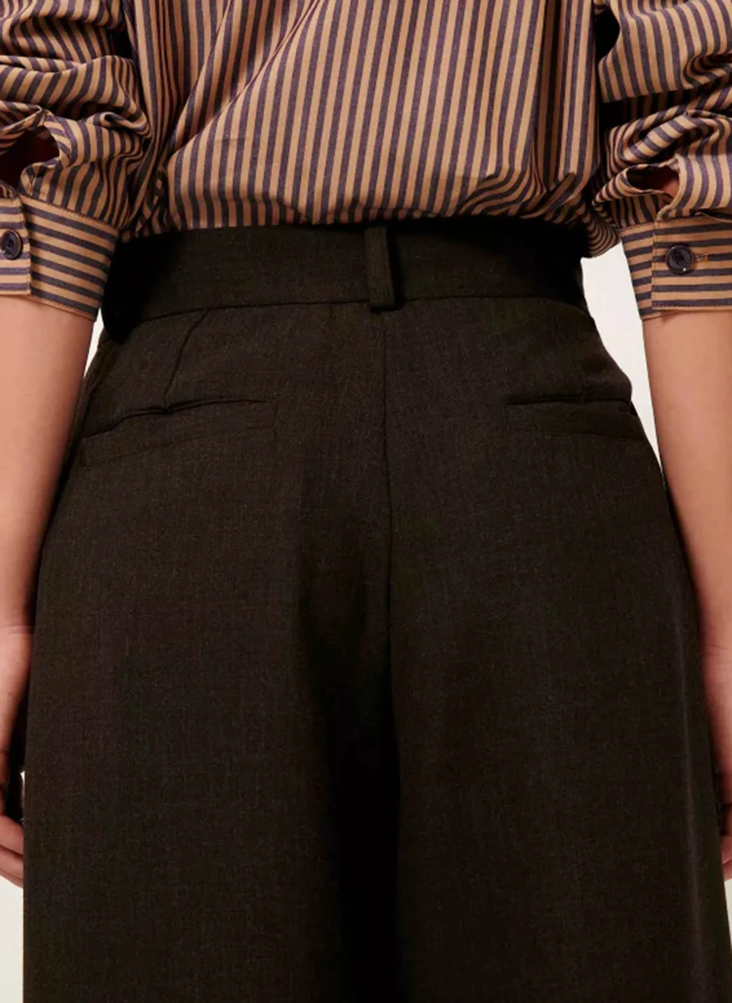 PROVENCO  PANTALóN ANCHO EN MARRON