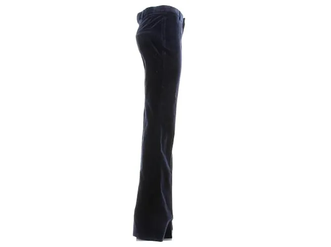 SAINT LAURENT Pantalón T.fr 36 poliéster Azul marino 