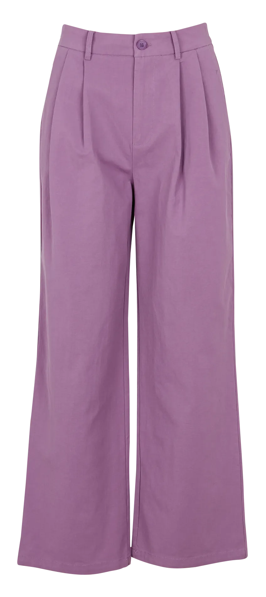 SEE U SOON Pantalón recto de mezcla de algodón en violeta