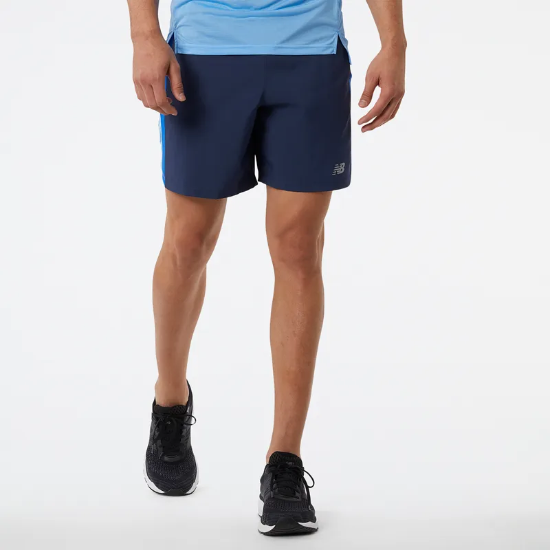 Short Running Hombre New Balance Accelerate 7" Azul