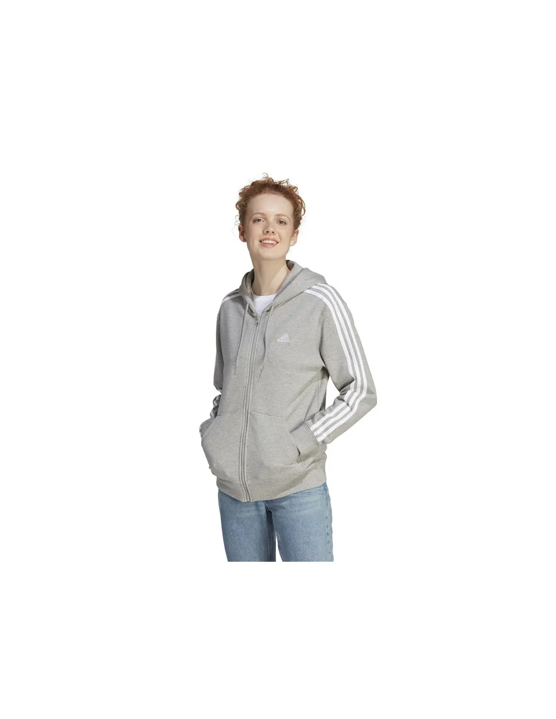 Sudadera adidas 3S Ft Fz R Hd Mujer