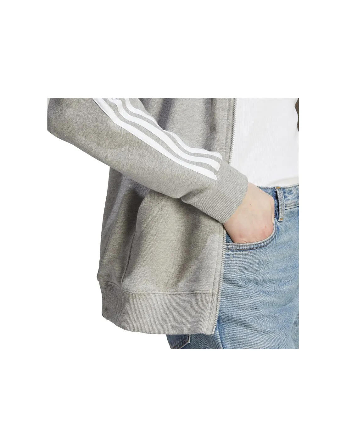 Sudadera adidas 3S Ft Fz R Hd Mujer