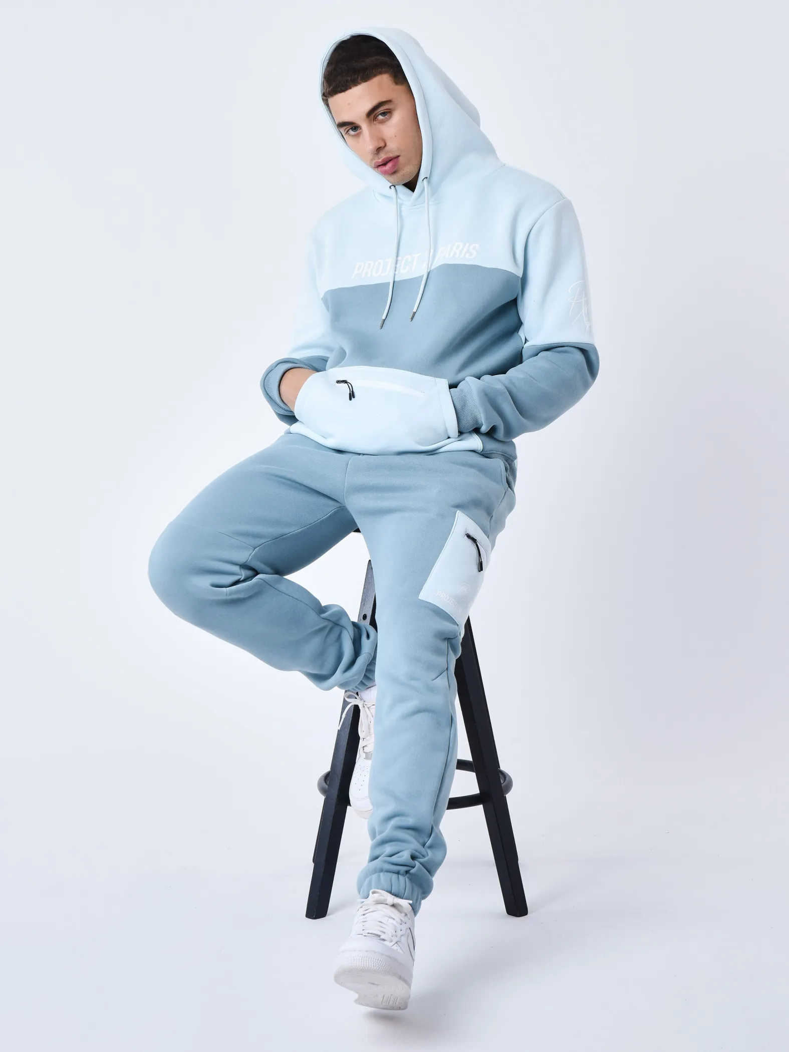 Sudadera con capucha Colourblock