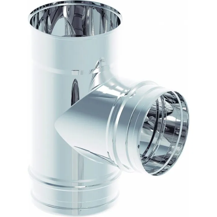 Te 90º Con Junta Ø 80X0,4 Mm Entronque Macho Con Junta Ø 80 Simple Pared Inox 316L 2R