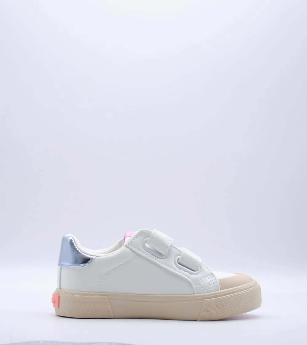 TENIS VICTORIA NIÑA TRIBU VELCRO FANTASÍA V GLITTER PLATA