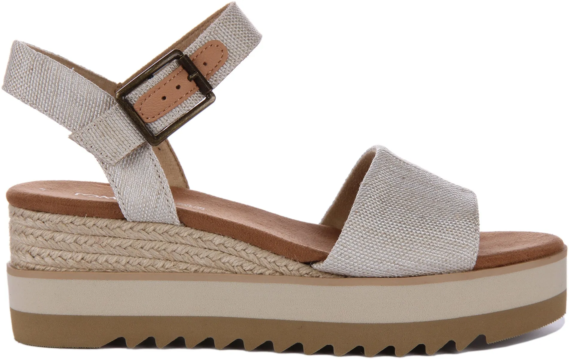 Toms Diana Sandalias de Lona para Mujer en Negro