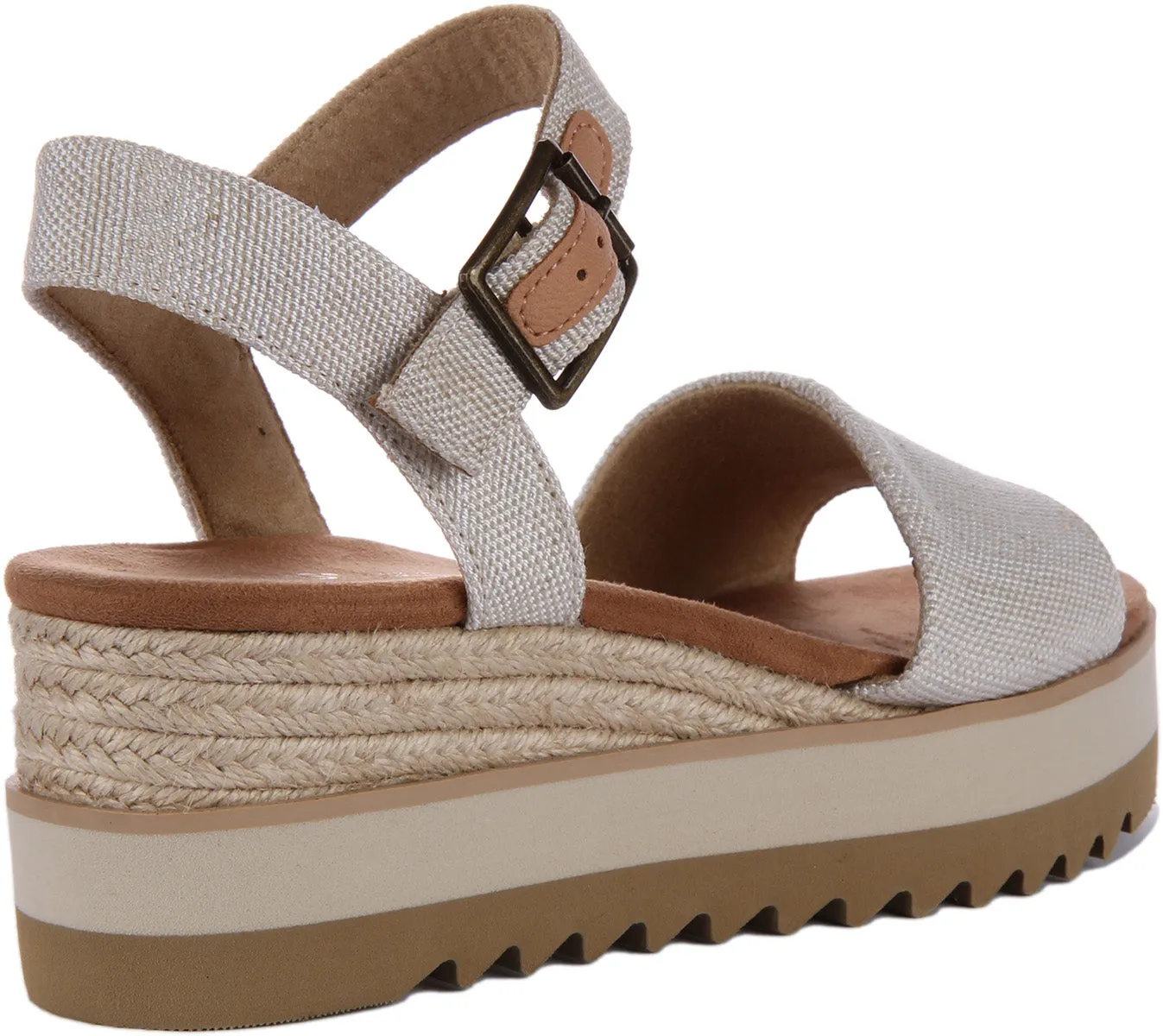 Toms Diana Sandalias de Lona para Mujer en Negro