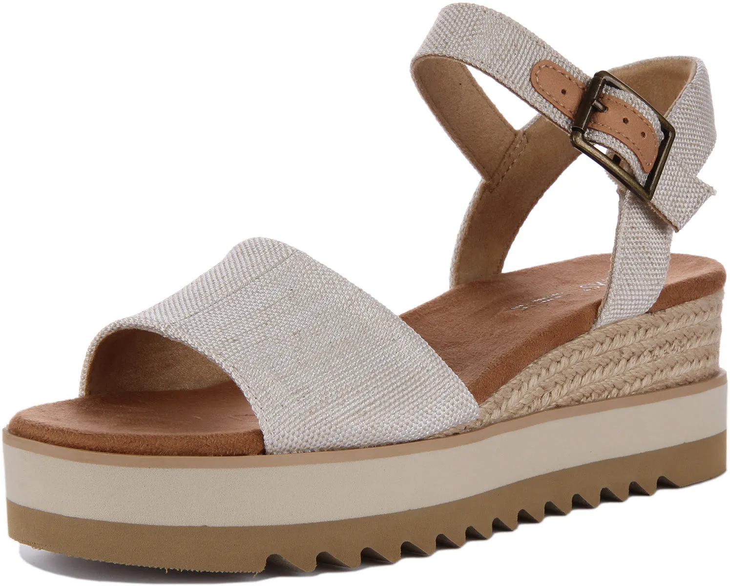 Toms Diana Sandalias de Lona para Mujer en Negro