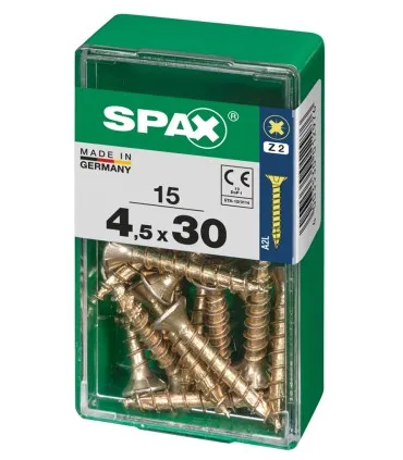 Tornillo cp yellox SPAX S 4,5x30mm BL.15 UD