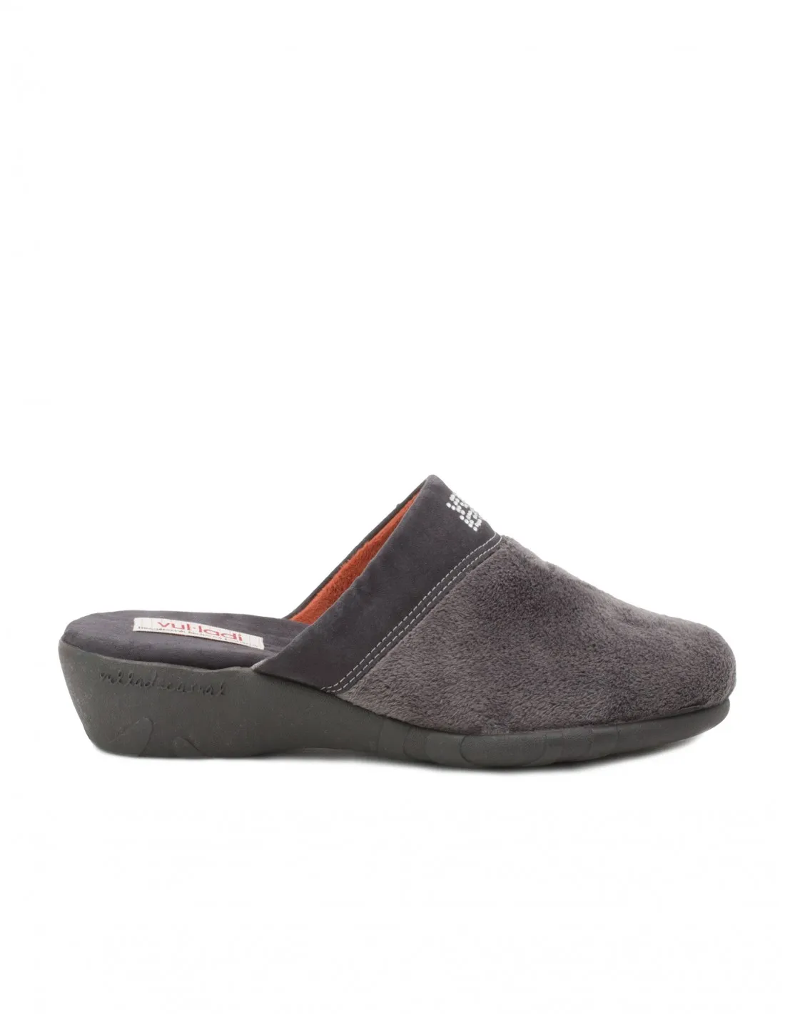 VULLADI Zapatillas Casa Cuña Gris