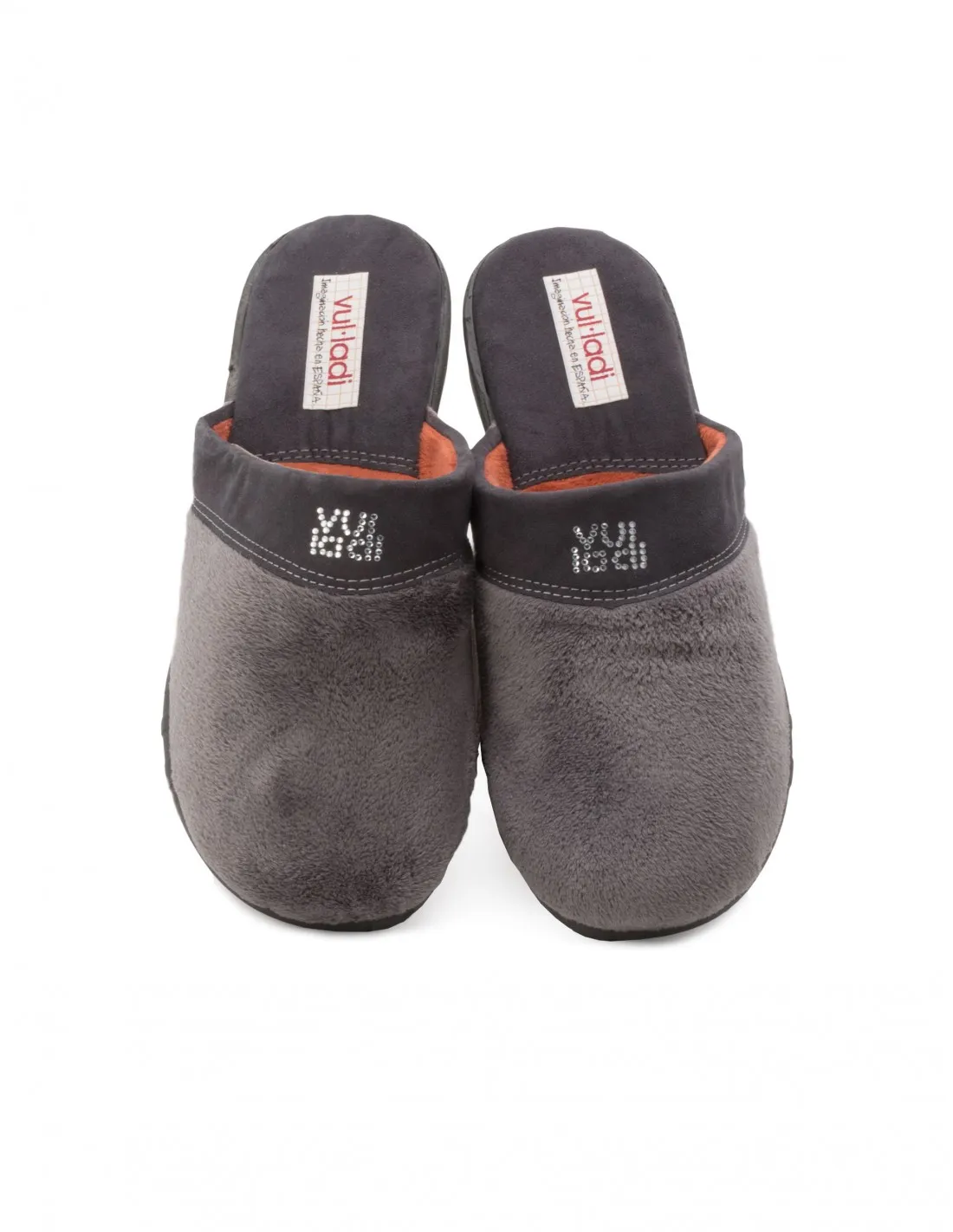VULLADI Zapatillas Casa Cuña Gris