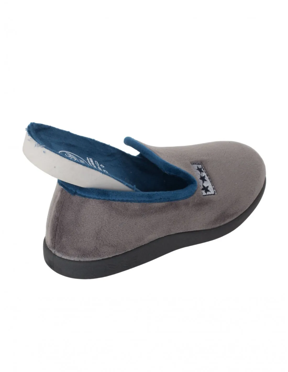 Zapatillas Casa Cerradas Pelo Hombre Grises