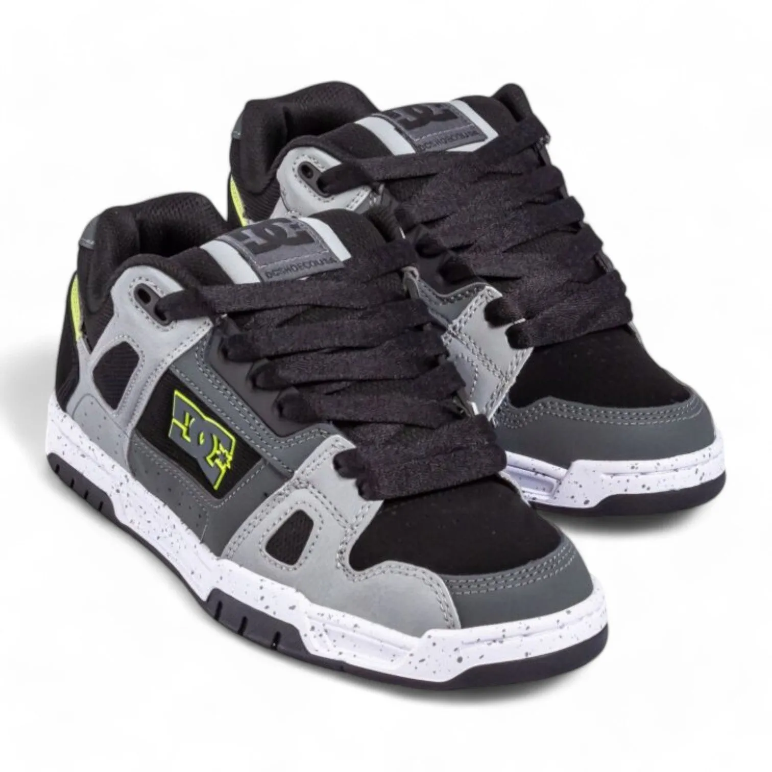 Zapatillas Dc Stag Negro Gris Verde