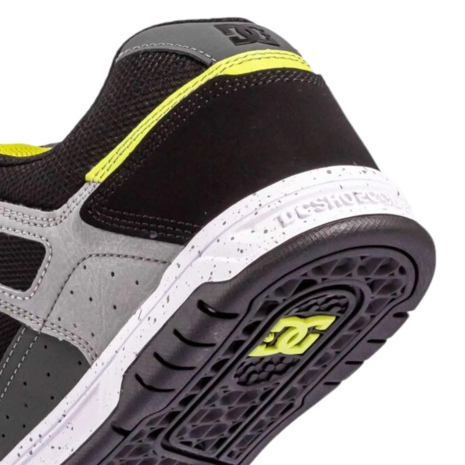 Zapatillas Dc Stag Negro Gris Verde