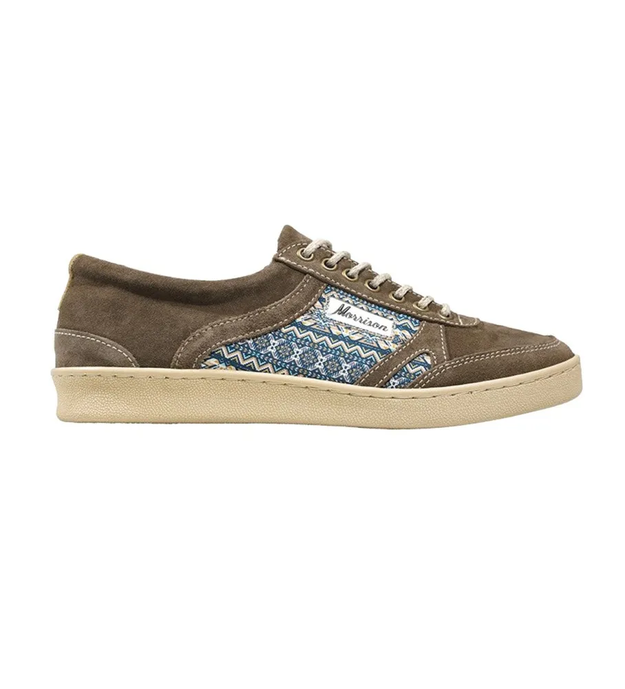 Zapatillas de piel Kansas marrón