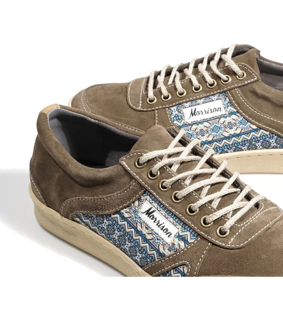 Zapatillas de piel Kansas marrón