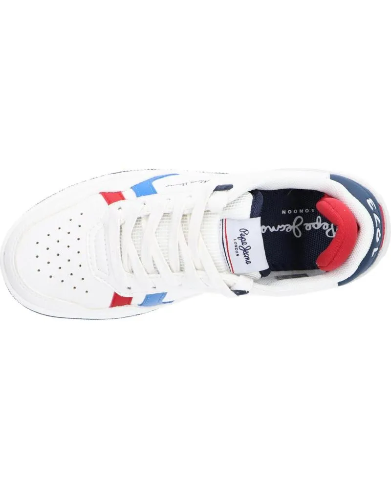 Zapatillas deporte de Mujer y Niña y Niño PEPE JEANS PBS30498 KURT BRITT 800 WHITE
