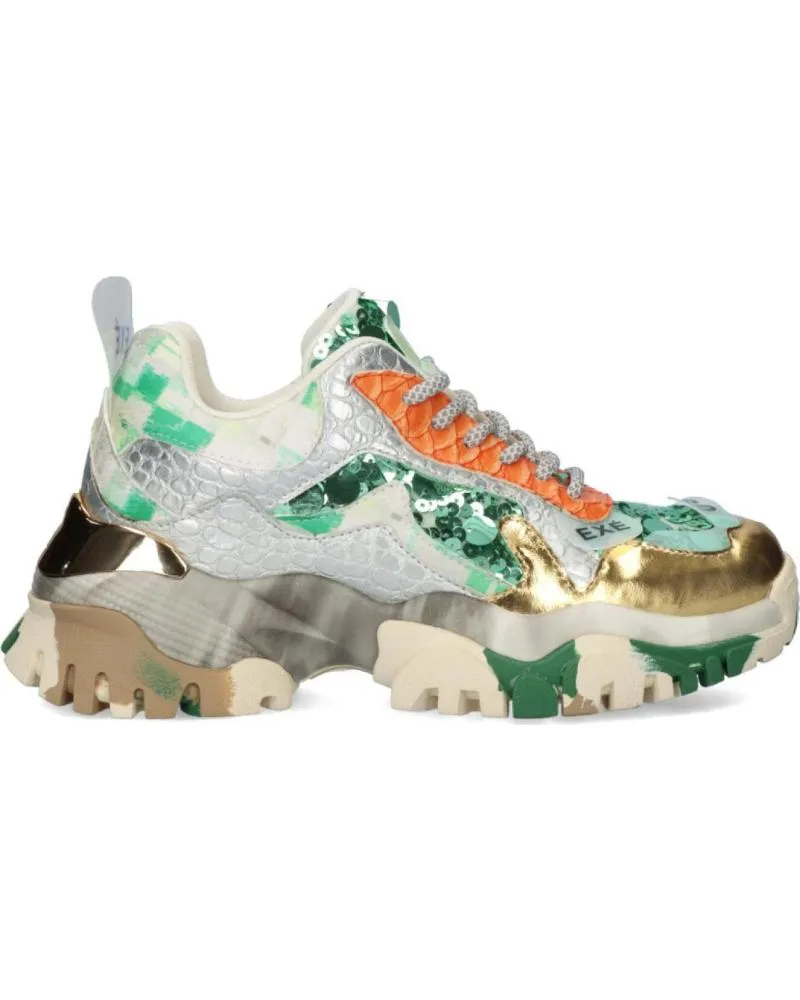 ZAPATILLAS DEPORTE EXE  DE MUJER 22E103  PU GREEN GOLD