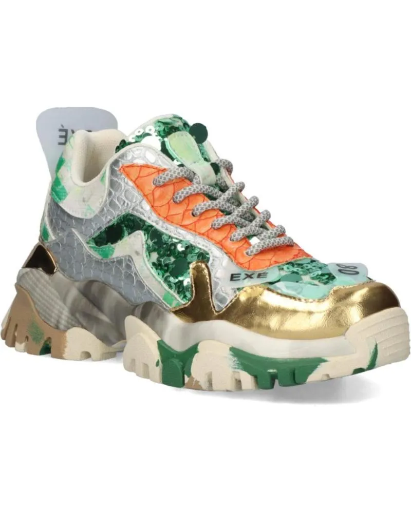 ZAPATILLAS DEPORTE EXE  DE MUJER 22E103  PU GREEN GOLD