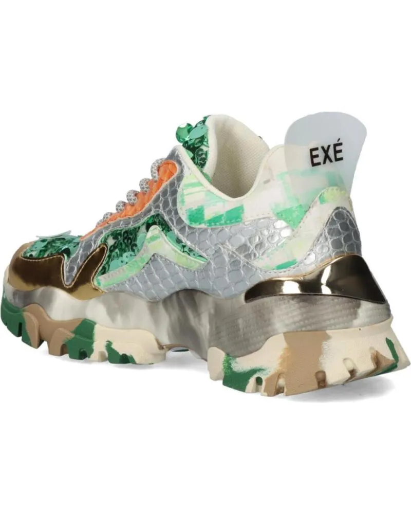 ZAPATILLAS DEPORTE EXE  DE MUJER 22E103  PU GREEN GOLD