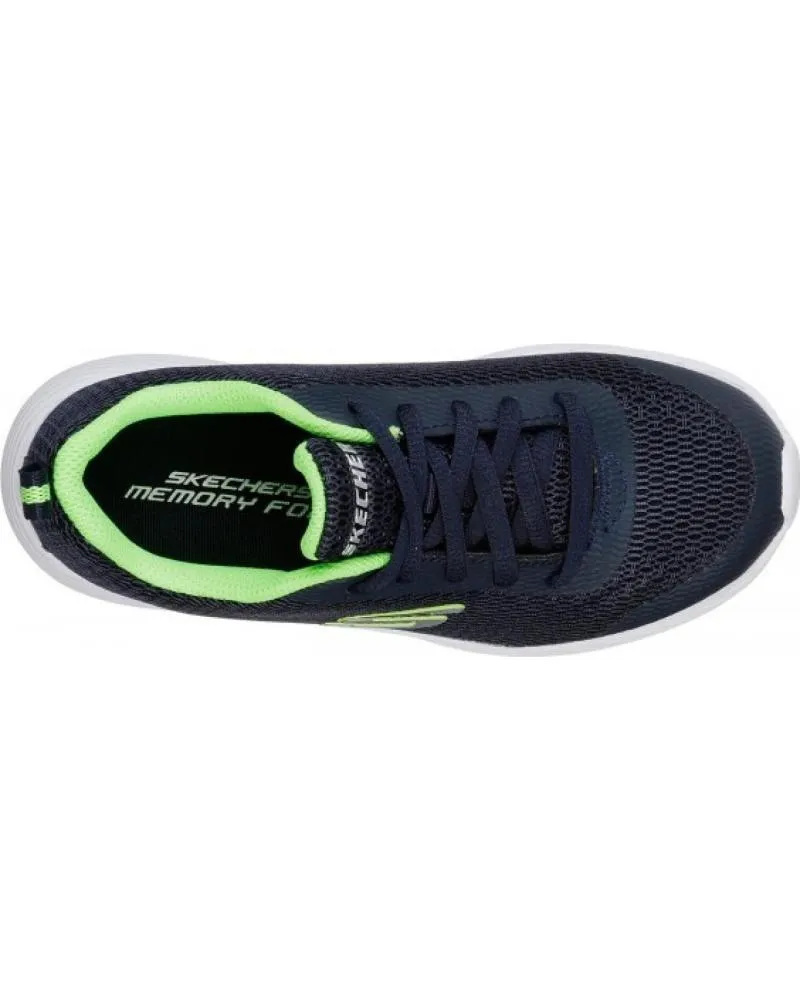 ZAPATILLAS DEPORTE SKECHERS  DE NIñA Y NIñO DYNALITE 98121  AZUL MARINO