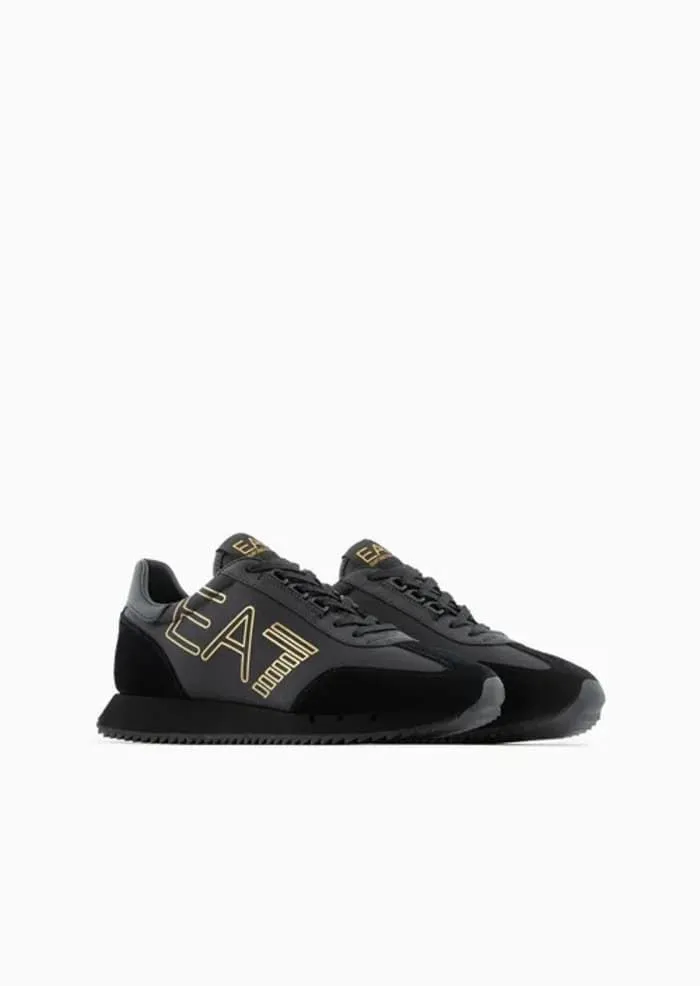 Zapatillas EA7 Emporio Armani X8X101 XK257 M701 triple black + gold