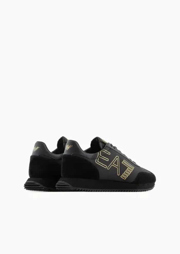Zapatillas EA7 Emporio Armani X8X101 XK257 M701 triple black + gold
