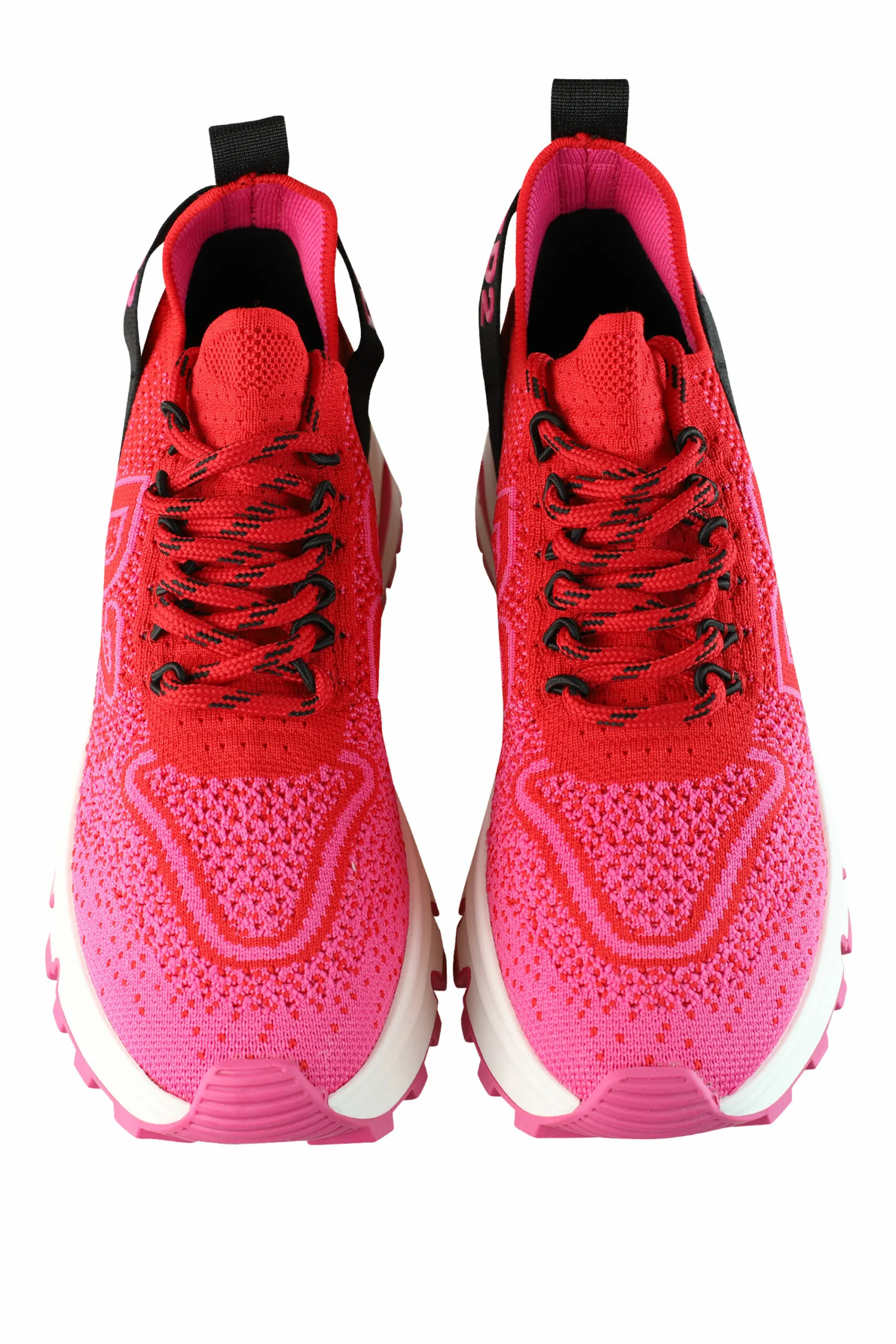 Zapatillas rojas y fucsia 