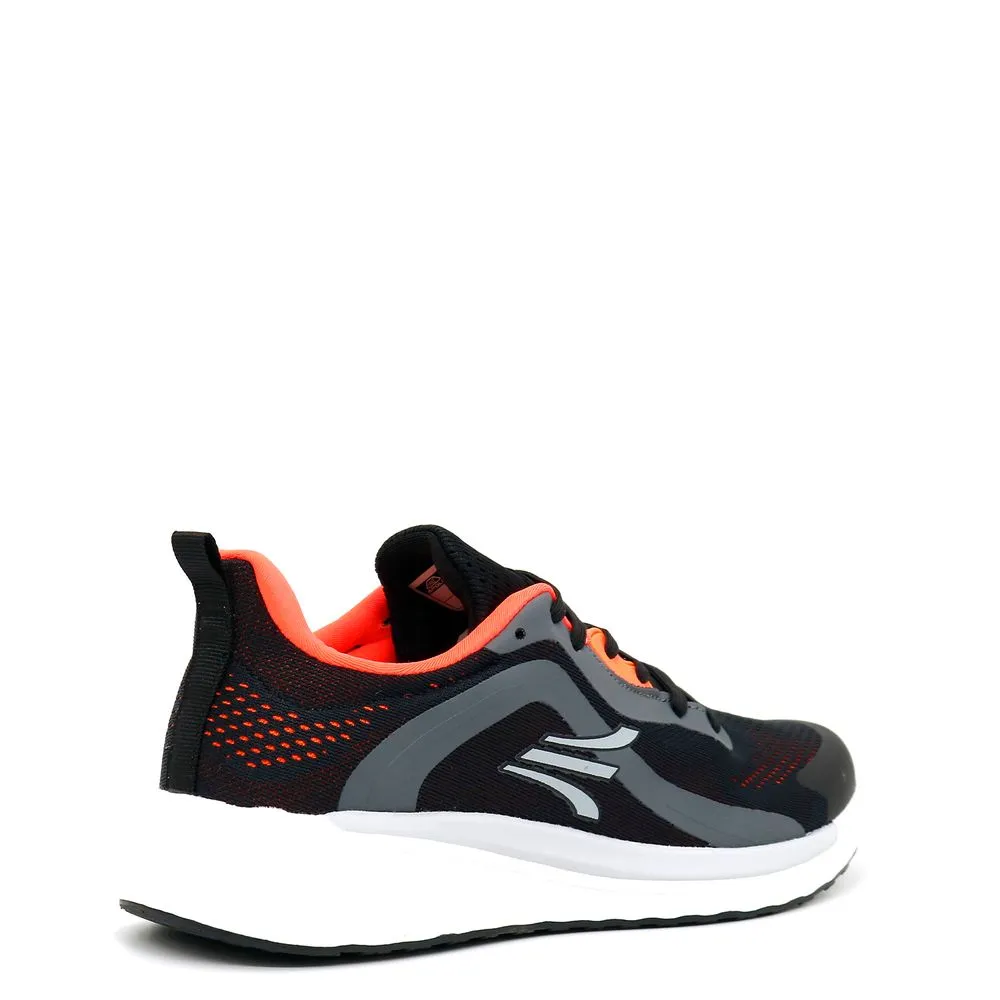 ZAPATILLAS RUNNING HOMBRE APOLO AH2213 NEGRO ANARANJADO