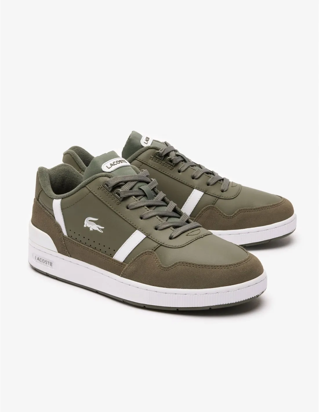 ZAPATILLAS URBANAS PIEL TCLIP VERDES HOMBRE LACOSTE
